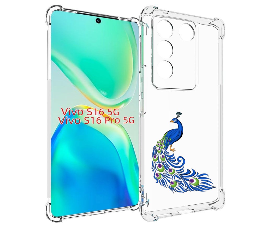 

Чехол MyPads жарптица-голубая для Vivo S16 5G/S16 Pro 5G/V27/V27 Pro, Tocco