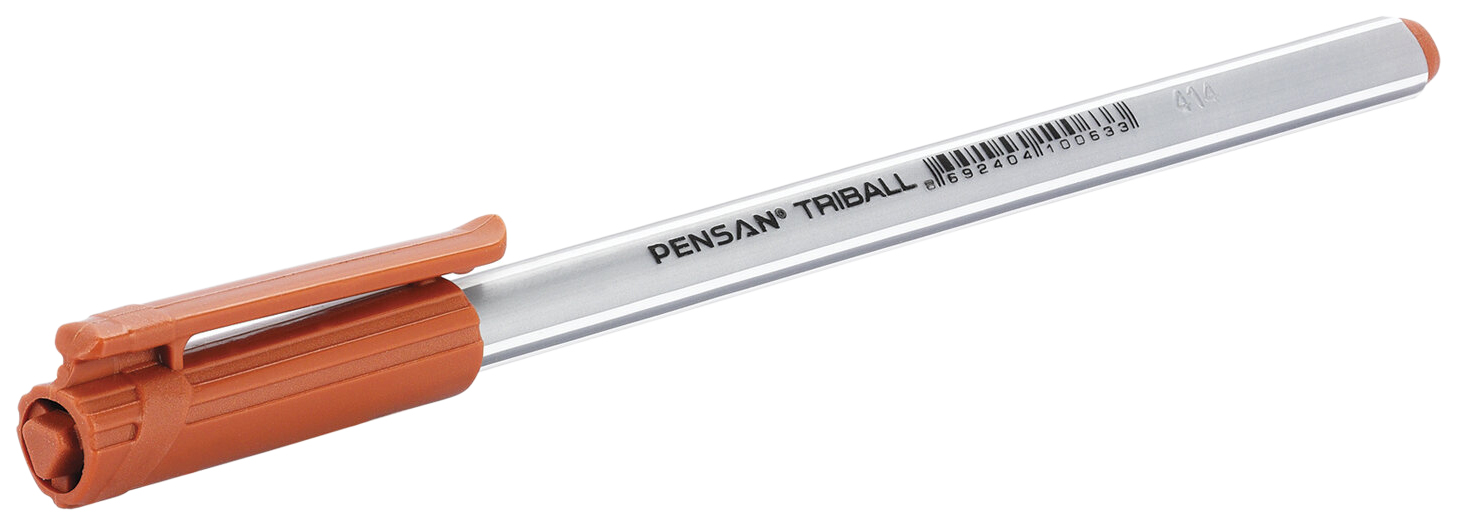 

Ручка шариковая Pensan Triball 143430, коричневая, 1 мм, 1 шт.