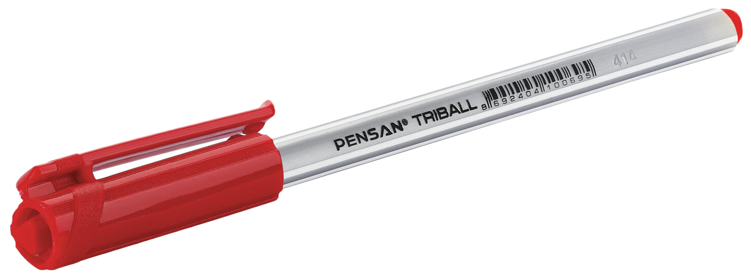 

Ручка шариковая Pensan Triball 143421, красная, 1 мм, 1 шт.