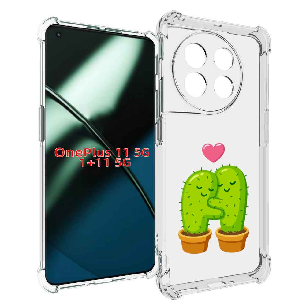 

Чехол MyPads Влюбленные-кактусы для OnePlus 11, Прозрачный, Tocco