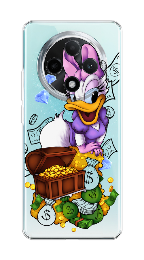 

Чехол на Oppo A3 Pro 5G "Rich Daisy Duck", Коричневый;белый;фиолетовый, 2517950-1