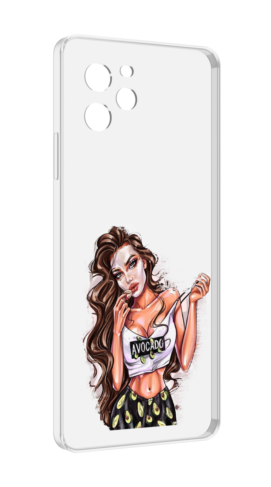 Чехол MyPads Продукты на дом с доставкой женский для Huawei Nova Y61 / Huawei Enjoy 50z