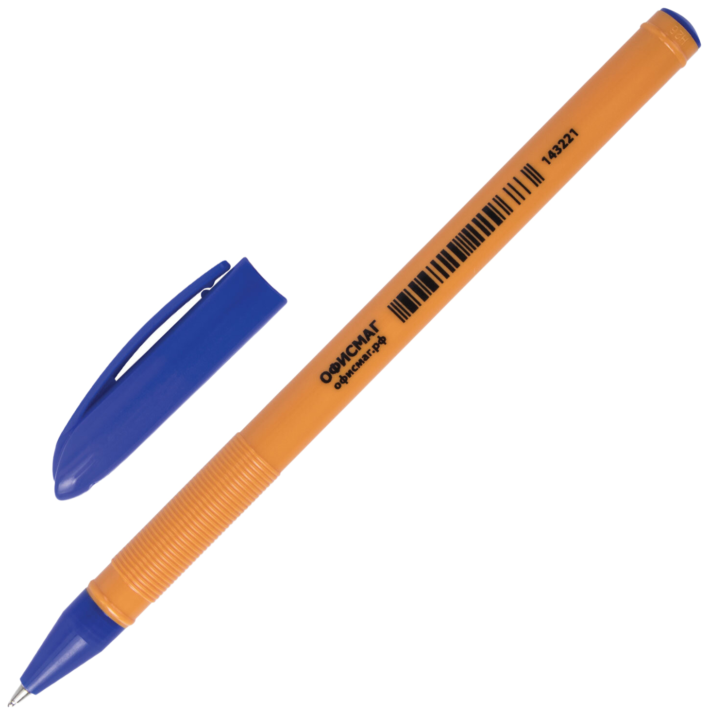 Ручка шариковая Офисмаг 143221, синяя, 0,7 мм, 1 шт.