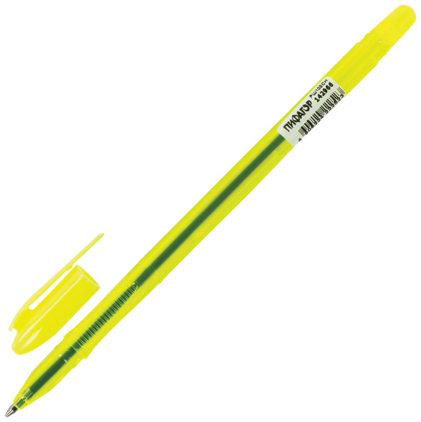 

Ручка шариковая Пифагор Neon 142966, синяя, 1 мм, 1 шт.