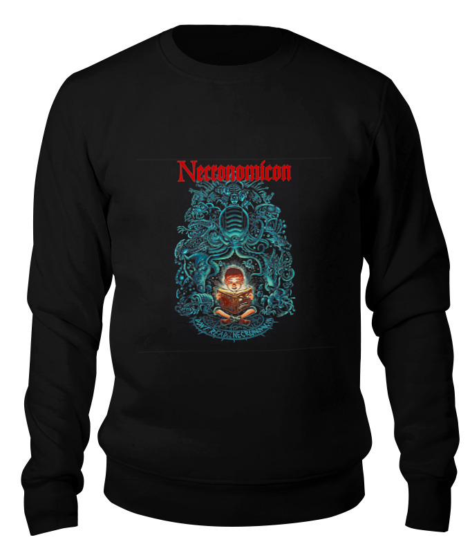 

Свитшот унисекс Printio Necronomicon черный S, Necronomicon