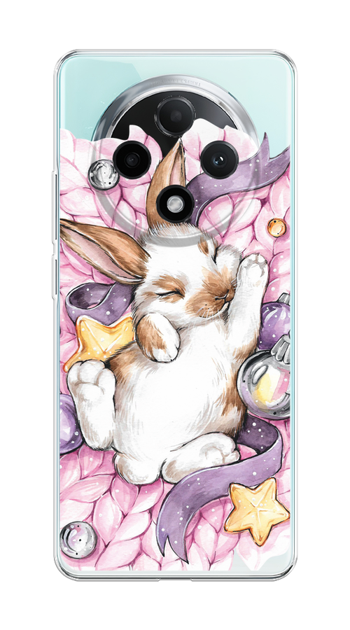 

Чехол на Oppo A3 Pro 5G "Кролик спит", Розовый;белый, 2517950-1