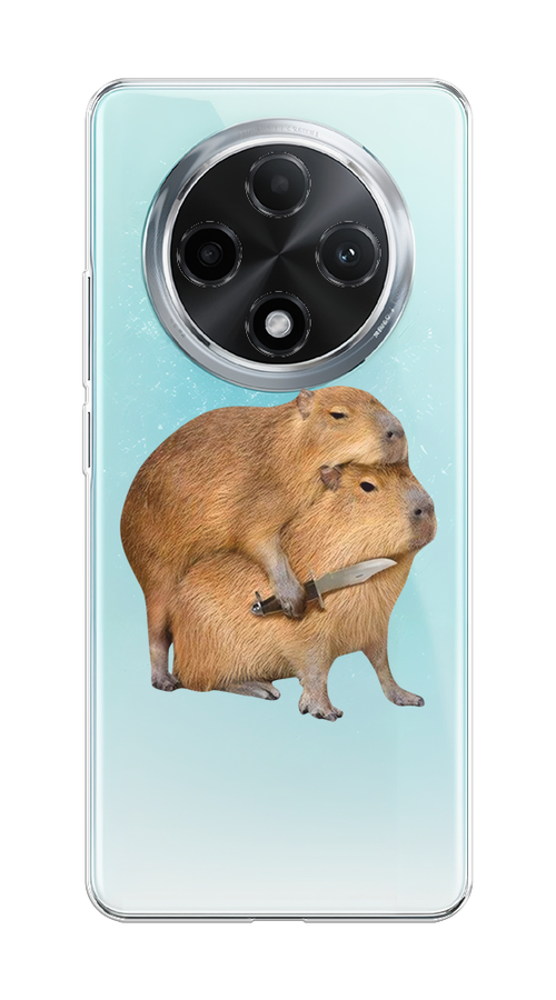 

Чехол на Oppo A3 Pro 5G "Капибара с ножом", Бежевый, 2517950-1