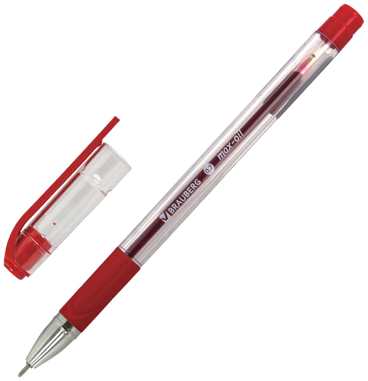 

Ручка шариковая Brauberg Max-Oil 142143, красная, 0,7 мм, 1 шт.
