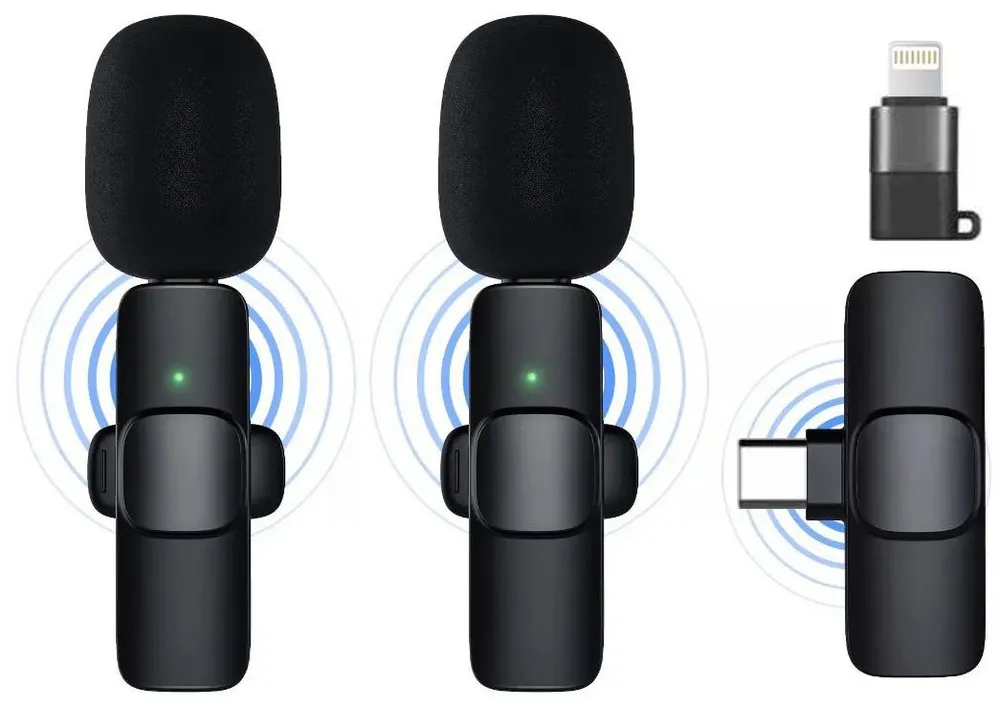 Микрофон  петличка для type-c черный (М6-петличка-для-type-c)