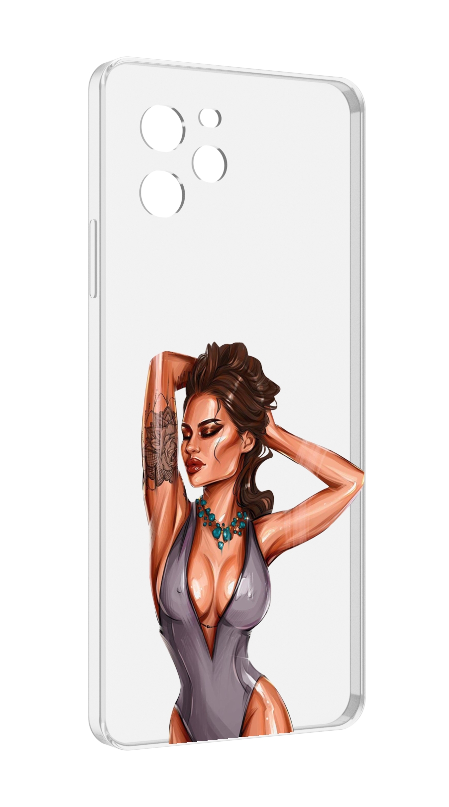 

Чехол MyPads Роскошная-девушка женский для Huawei Nova Y61 / Huawei Enjoy 50z, Прозрачный, Tocco