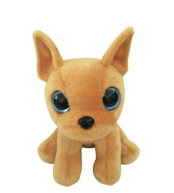 фото Мягкая игрушка abtoys собачка чихуахуа бежевая, 15 см m4944