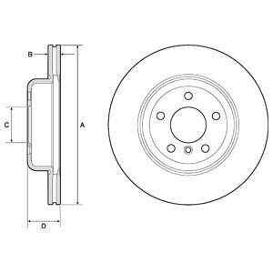 

Диск Тормозной Передний Bmw 5 F10 Bg9129C Delphi Bg9129C