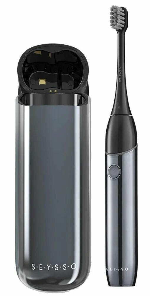 

Электрическая зубная щетка SEYSSO Hypertech GO серый, Hypertech GO