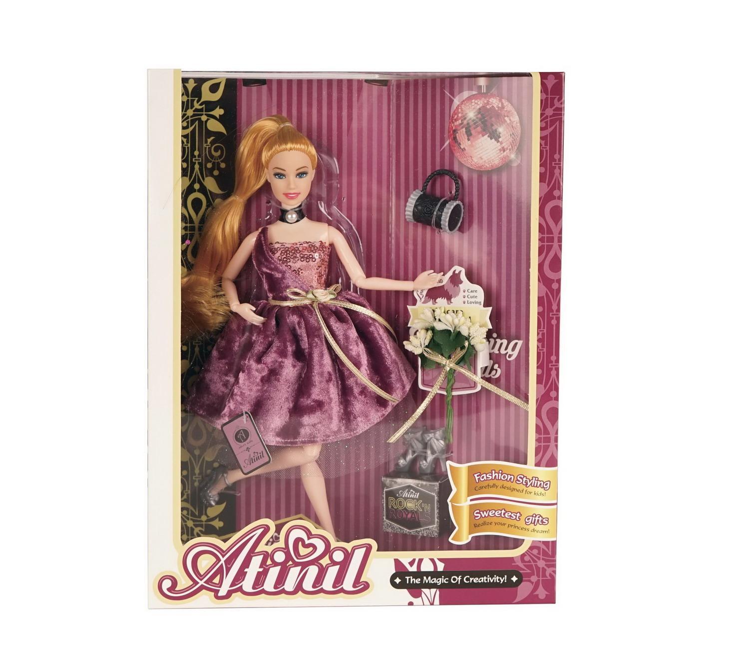 фото Кукла junfa atinil звезда эстрады в коротком платье, с букетом, 28см wj-21568 junfa toys