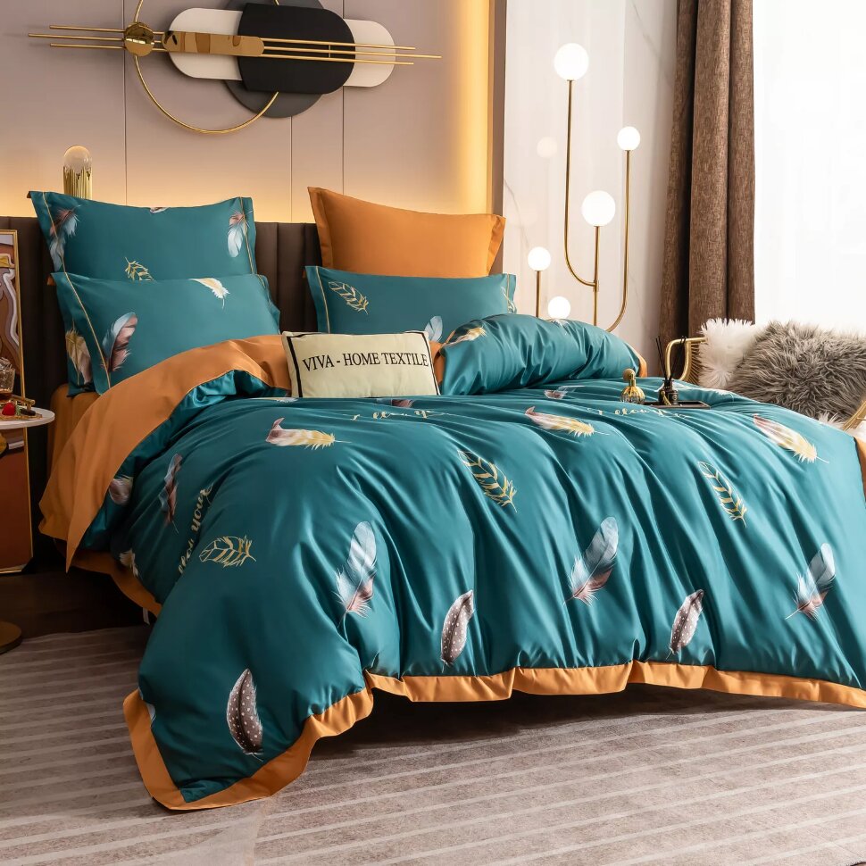 

Комплект постельного белья Сатин Роял Тенсель Экстра на резинке TLR025