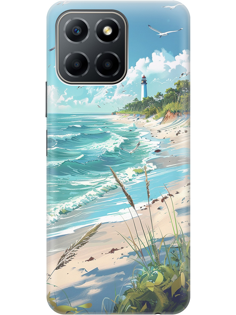 

Силиконовый чехол на Honor X6 / X8 5G с принтом "Чайки у маяка", Белый;голубой;зеленый;прозрачный, 762092241