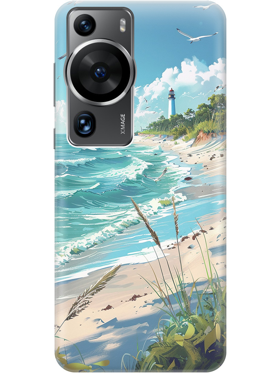 

Силиконовый чехол на Huawei P60 Pro с принтом "Чайки у маяка", Белый;голубой;зеленый;прозрачный, 772620841