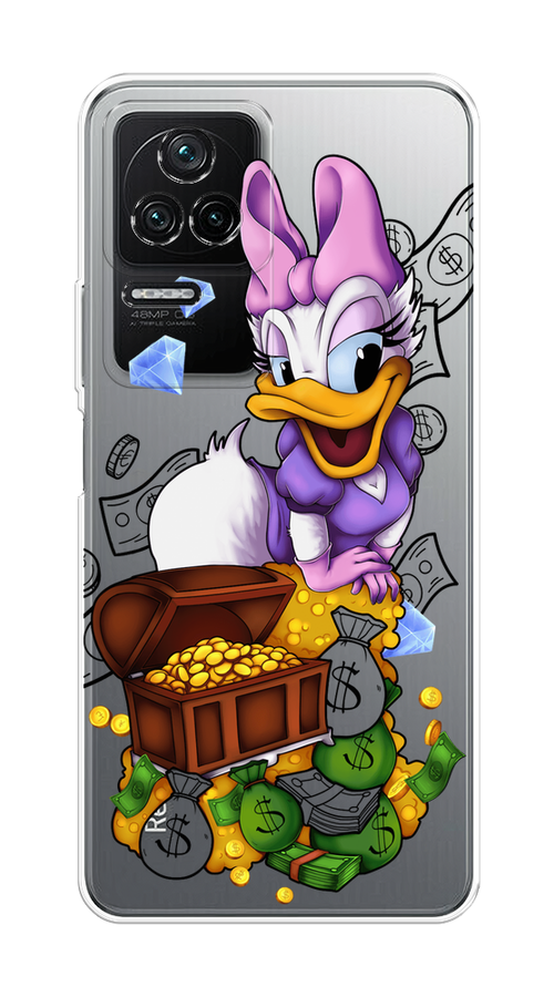 

Чехол на Poco F4/Redmi K40S "Rich Daisy Duck", Коричневый;белый;фиолетовый, 315350-6