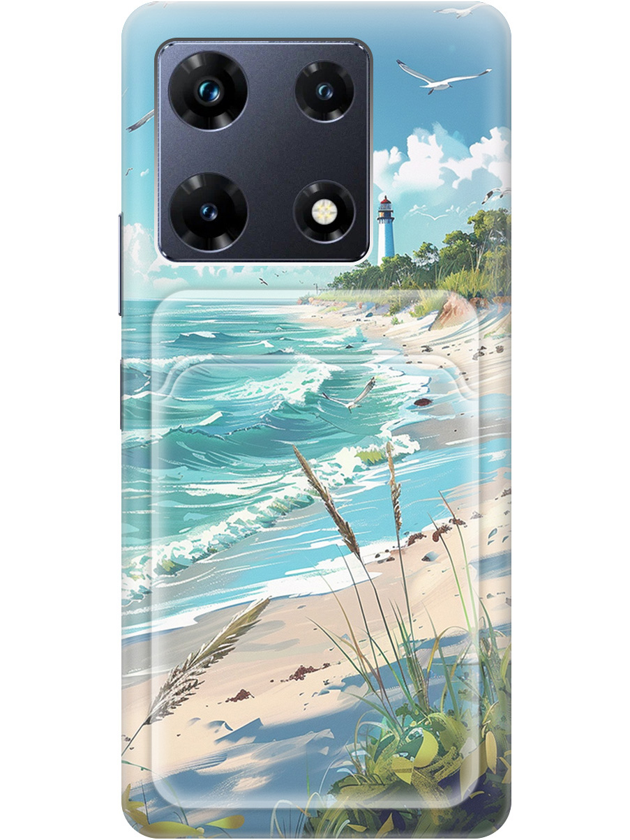 

Силиконовый чехол на Infinix Note 30 Pro с принтом с карманом для карты прозрачный 803517, Белый;голубой;зеленый;прозрачный, 773942841