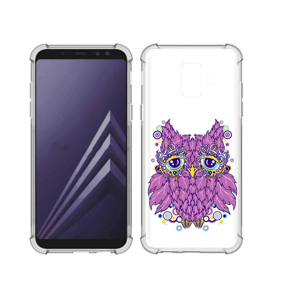 Чехол MyPads Tocco для Samsung Galaxy A6 (2018) Розовая сова (PT111558.582.147)