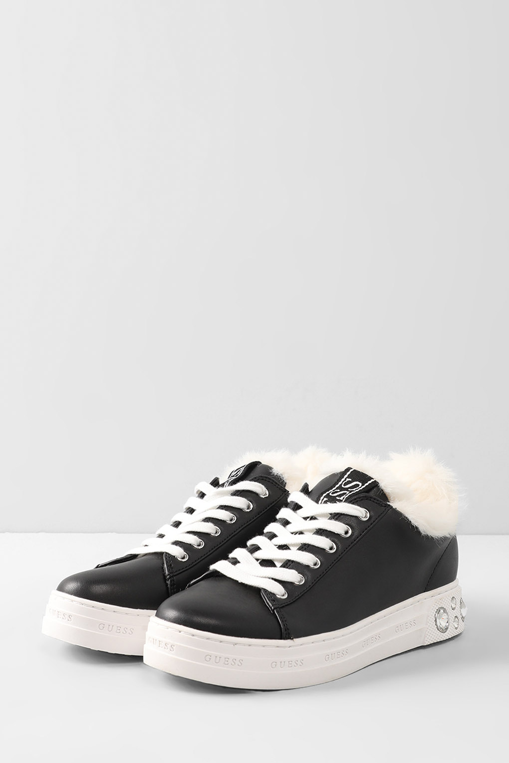 

Кеды женские Guess FL8RV5 черные 39 RU, Черный, FL8RV5