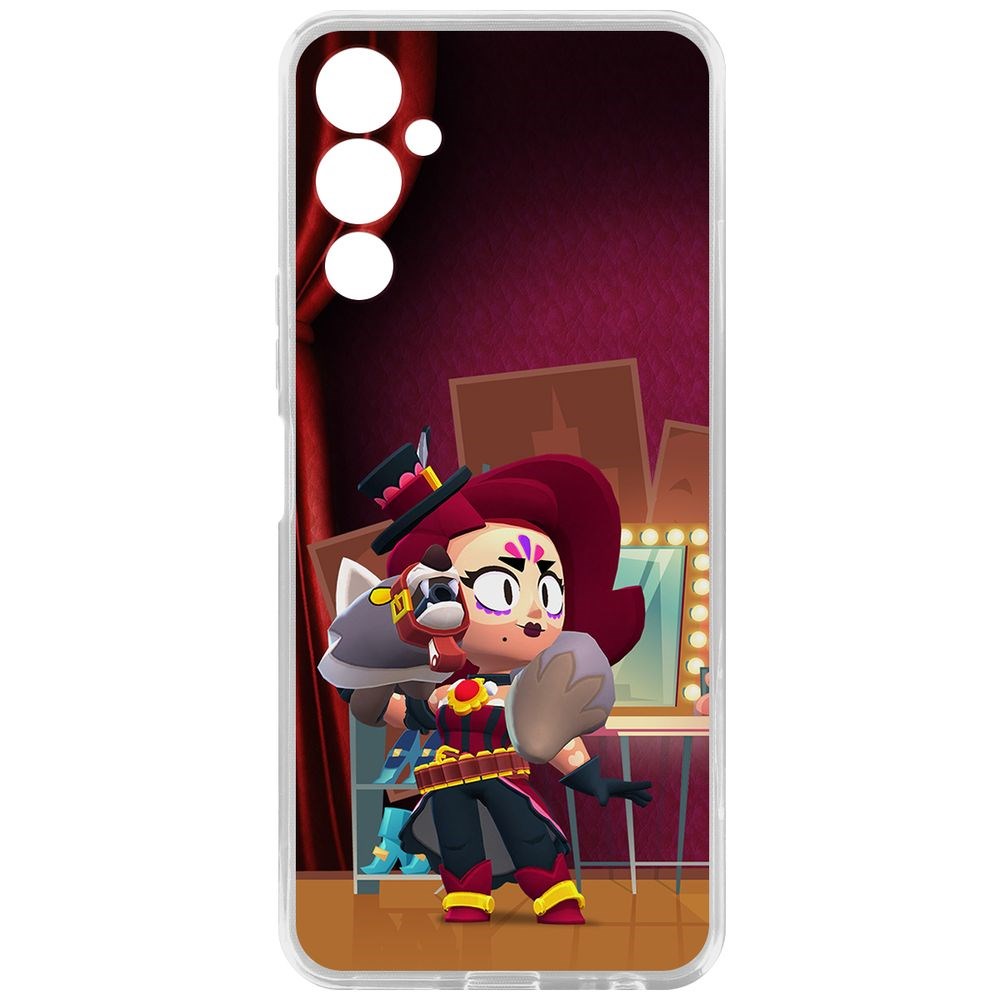 

Чехол-накладка Кейс Brawl Stars-Лихая Лола для Tecno Pova 4, Прозрачный