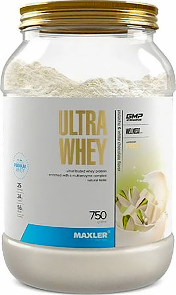 фото Maxler eu ultra whey банка 750 г вкус: банановый коктейль