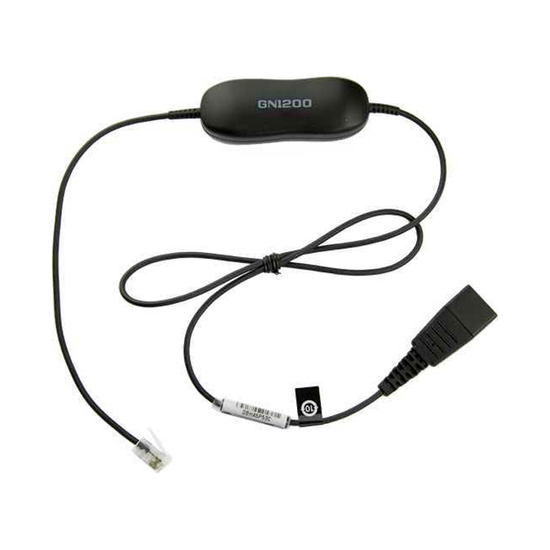 фото Кабель-переходник аудио jabra gn1216 smartcord sc, qd - rj10 , 0.8м, черный [88001-99]