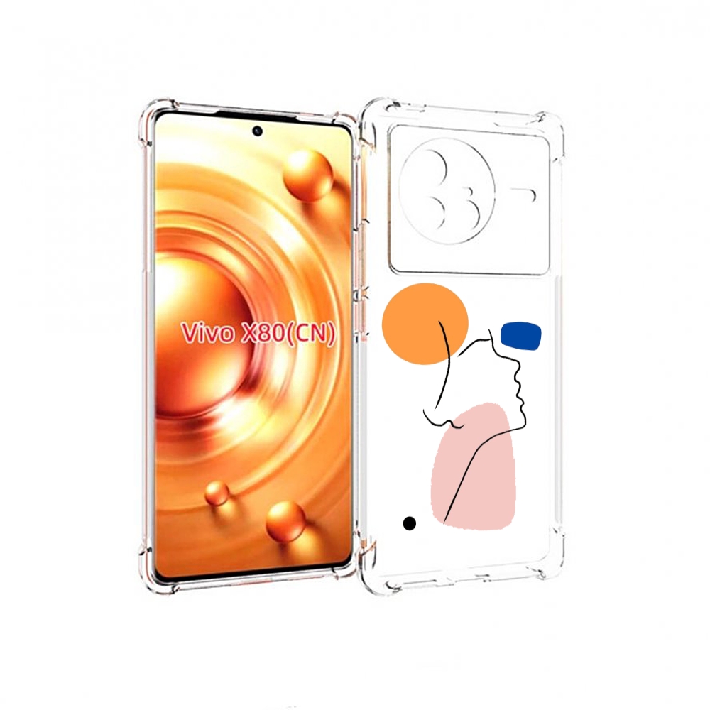 

Чехол Mypads Абстракция Девушки Женский Для Vivo X80, Прозрачный, Tocco