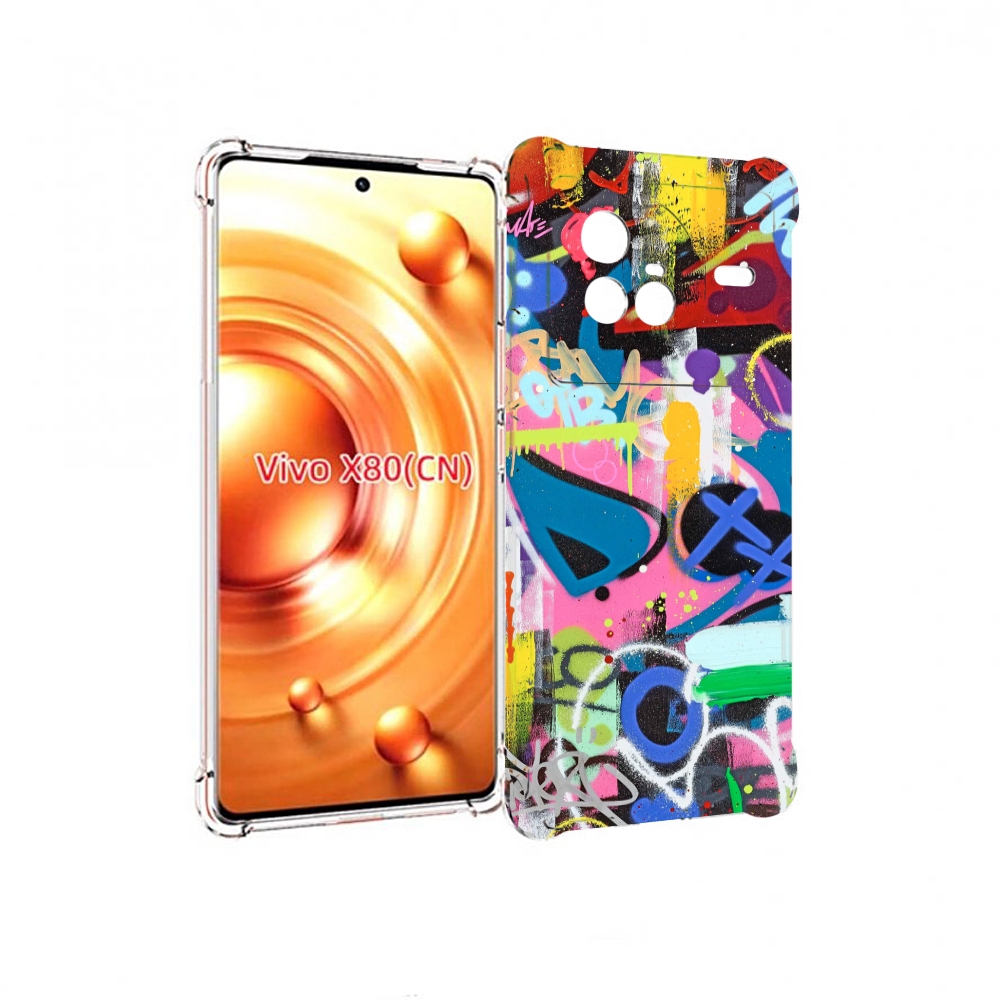 

Чехол Mypads Абстракция-Графити Для Vivo X80, Прозрачный, Tocco