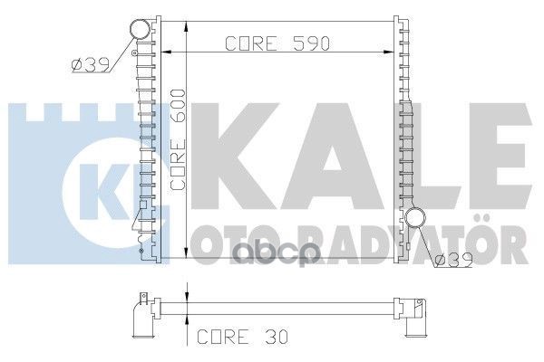 

Радиатор Двигателя Bmw X5 KALE арт. 354300, 354300