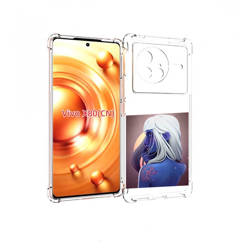 

Чехол Mypads Аватар-С-Цветком Для Vivo X80, Прозрачный, Tocco