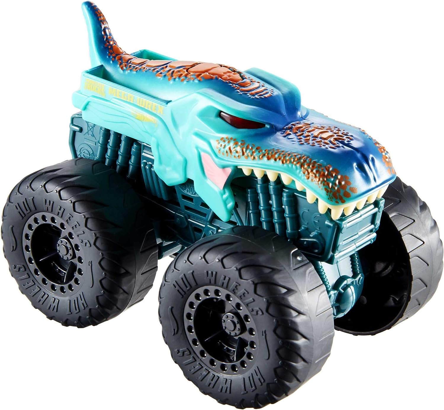 Машинка Hot Wheels Monster Trucks Ревущие вредители Мега Рекс со звуком и светом, HDX64