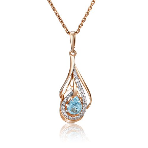

Подвеска из красного золота с топазом PLATINA jewelry 03-2833-01-201-1110-57, 03-2833-01-201-1110-57
