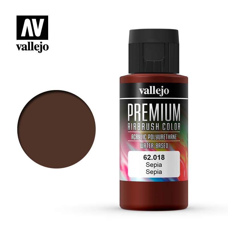 

Краска vallejo серии premium airbrush color - sepia 62018 (60 мл)