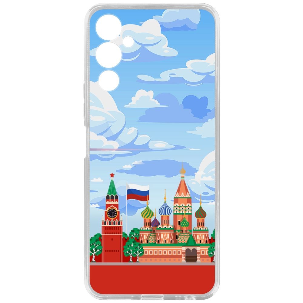 

Чехол-накладка Кейс Красная Площадь для Tecno Pova 4, Прозрачный