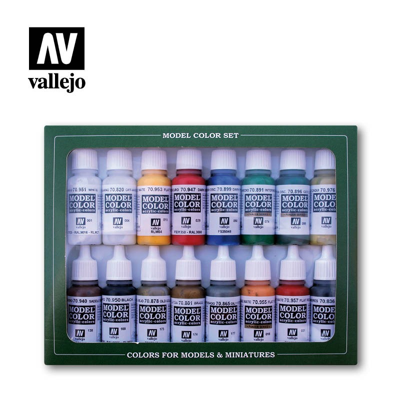 

Набор красок vallejo 70149 - napoleonic colors french & british(16 красок по 17 мл), Разноцветный
