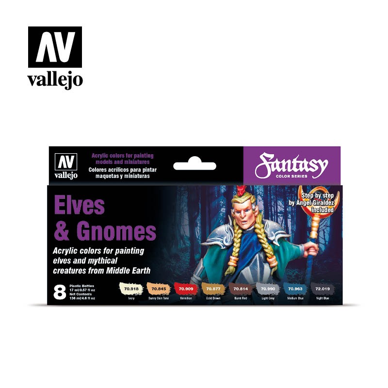

Набор красок vallejo elves & gnomes (8 красок по 17 мл)