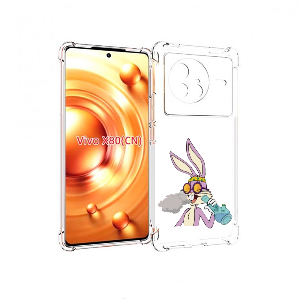 

Чехол Mypads Бакс-Банни-Любитель-Подымить Для Vivo X80, Прозрачный, Tocco
