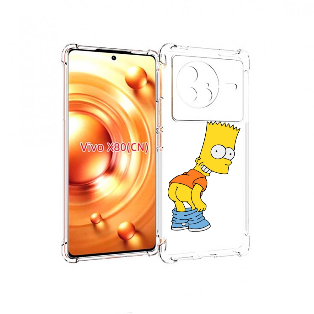 

Чехол Mypads Барт-Симпсон-Довольный Для Vivo X80, Прозрачный, Tocco