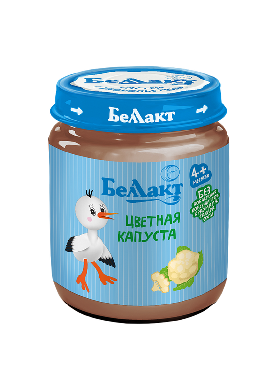 

Пюре Беллакт с цветной капустой 100 гр. 1 шт., из цветной капусты