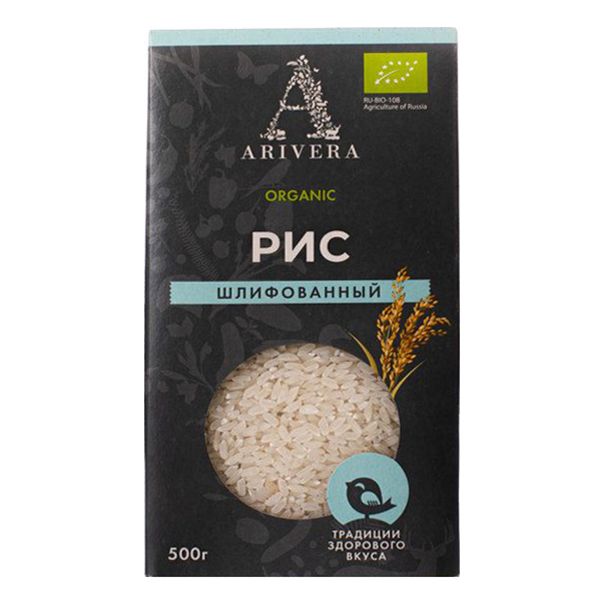 Рис Arivera длиннозерный шлифованный 500 г