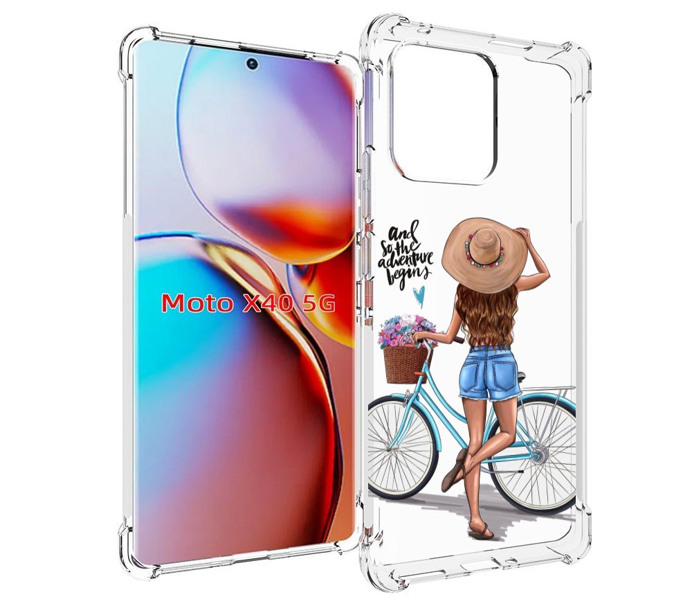 

Чехол MyPads Adventure женский для Motorola Moto X40, Прозрачный, Tocco