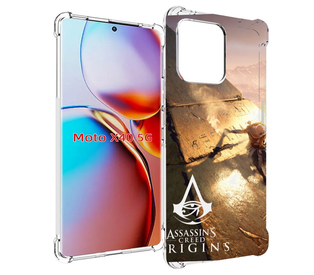 

Чехол MyPads Assassin's Creed Origins для Motorola Moto X40, Прозрачный, Tocco