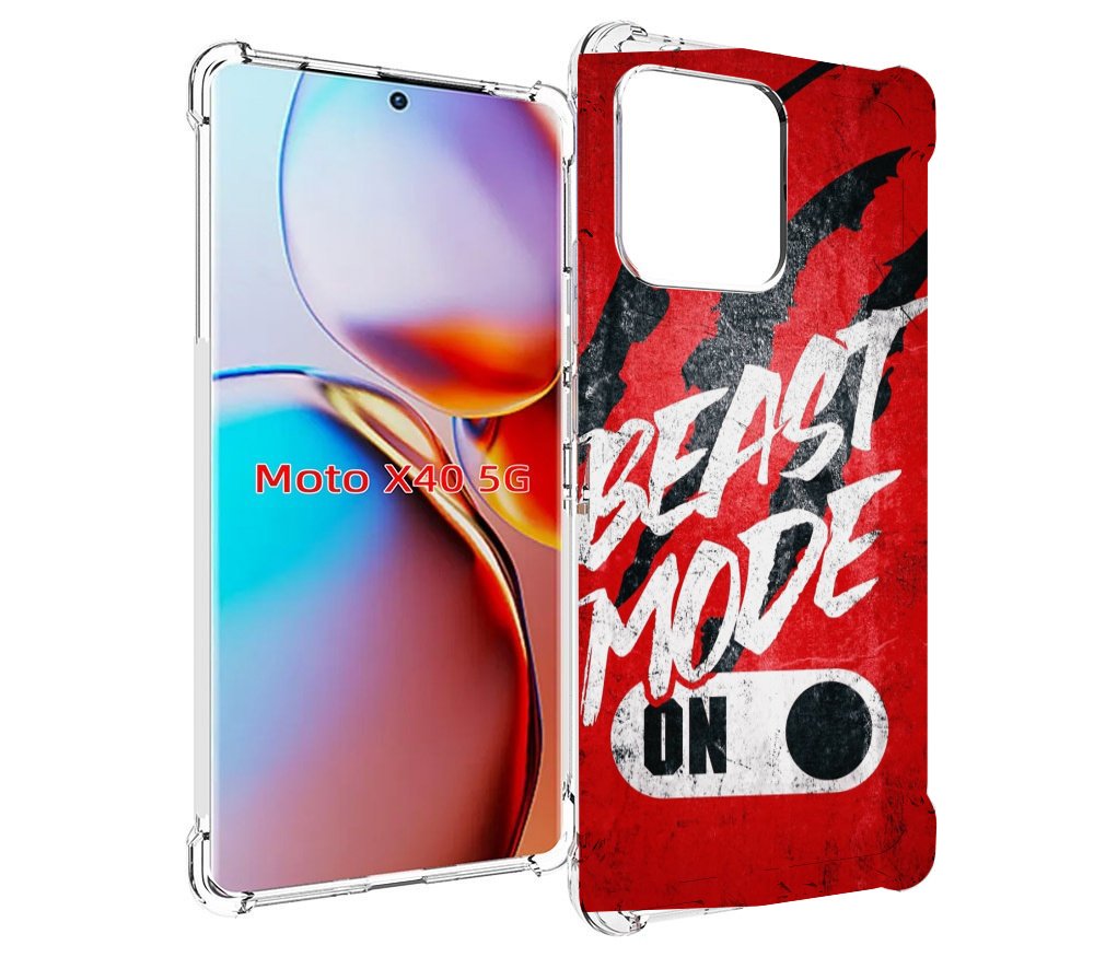 

Чехол MyPads BEAST inside You для Motorola Moto X40, Прозрачный, Tocco