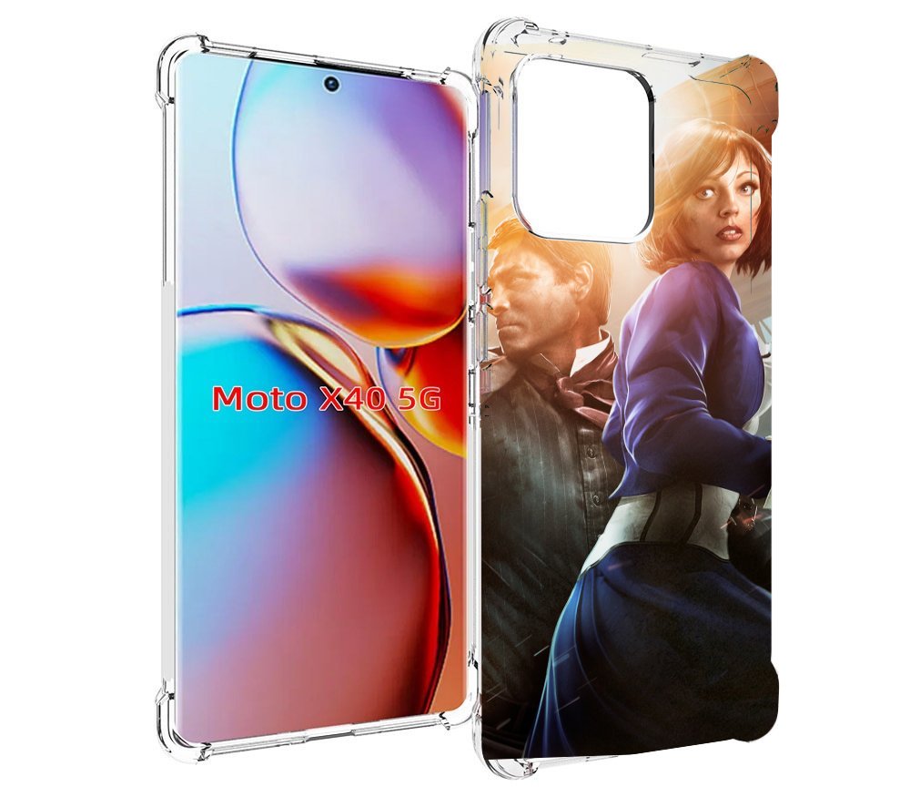 

Чехол MyPads Bioshock Infinite для Motorola Moto X40, Прозрачный, Tocco