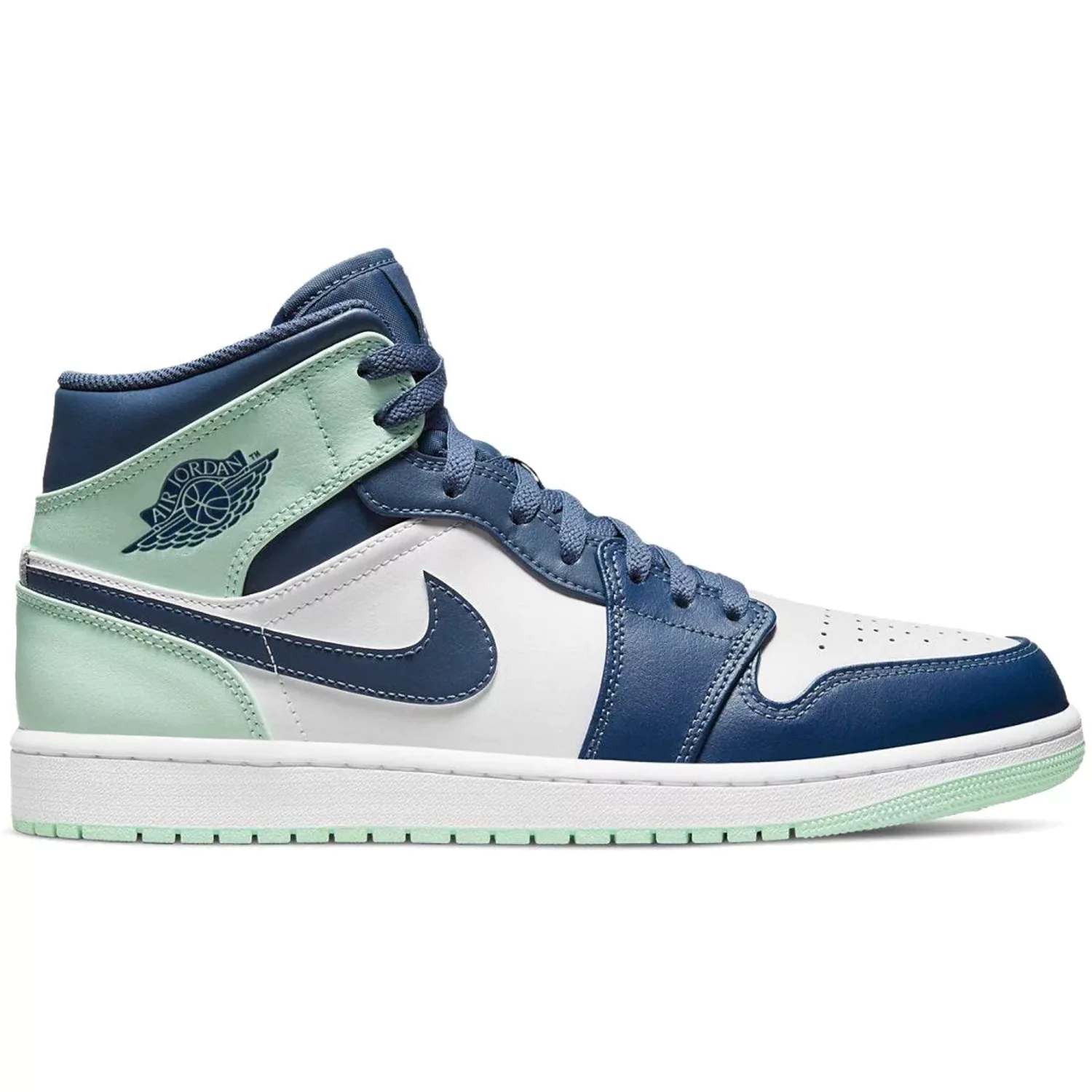

Кеды мужские Jordan AIR JORDAN 1 MID белые 43 EU, Белый, AIR JORDAN 1 MID