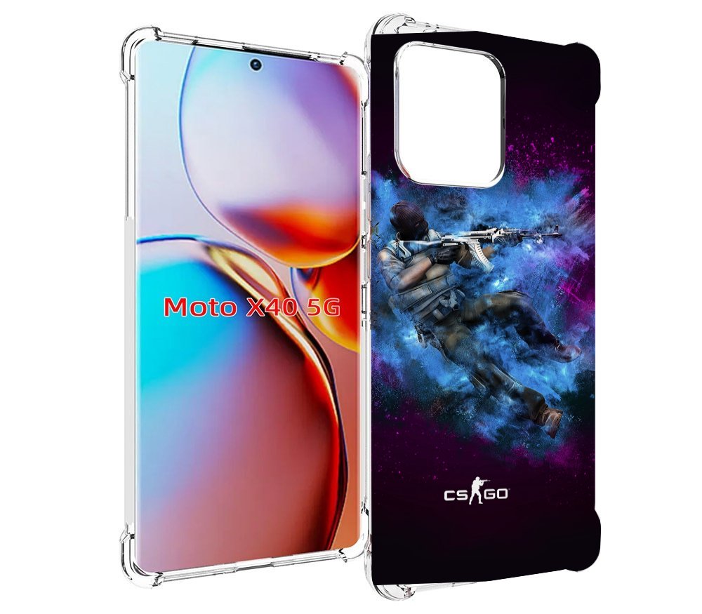 

Чехол MyPads CS-go-террорист для Motorola Moto X40, Прозрачный, Tocco