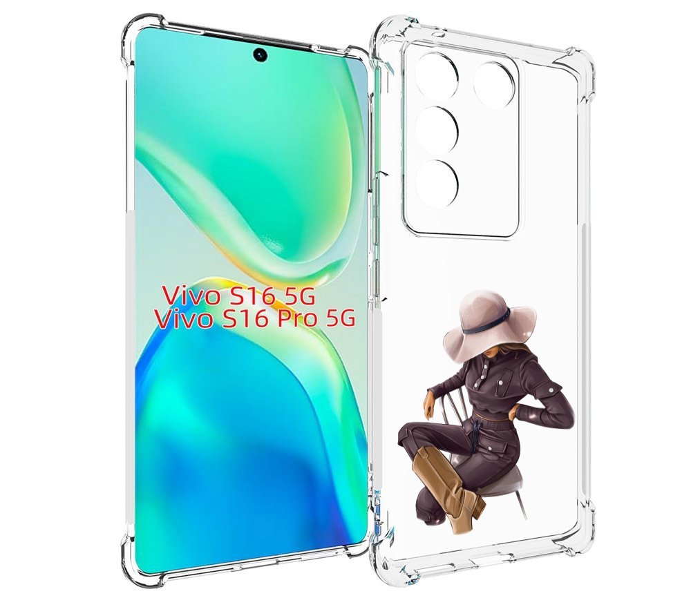 

Чехол MyPads загадочная-девушка-в-костюме женский для Vivo S16 5G / S16 Pro 5G / V27 / ..., Tocco