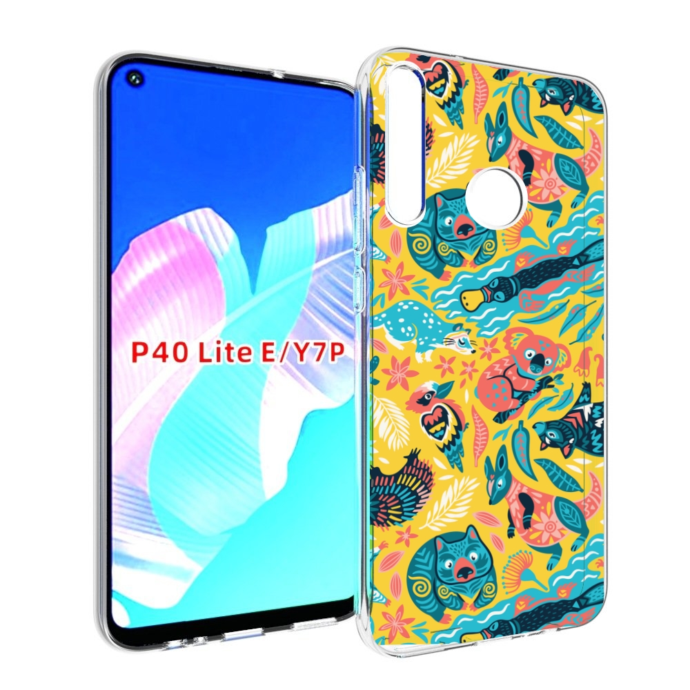 Чехол бампер MyPads seamless-pattern для Huawei P40 Lite E